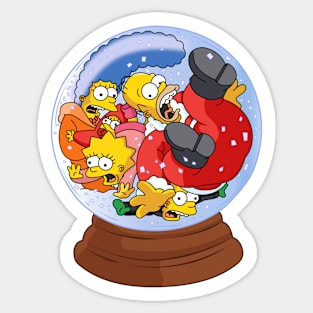 Snowball Simpsons Sticker